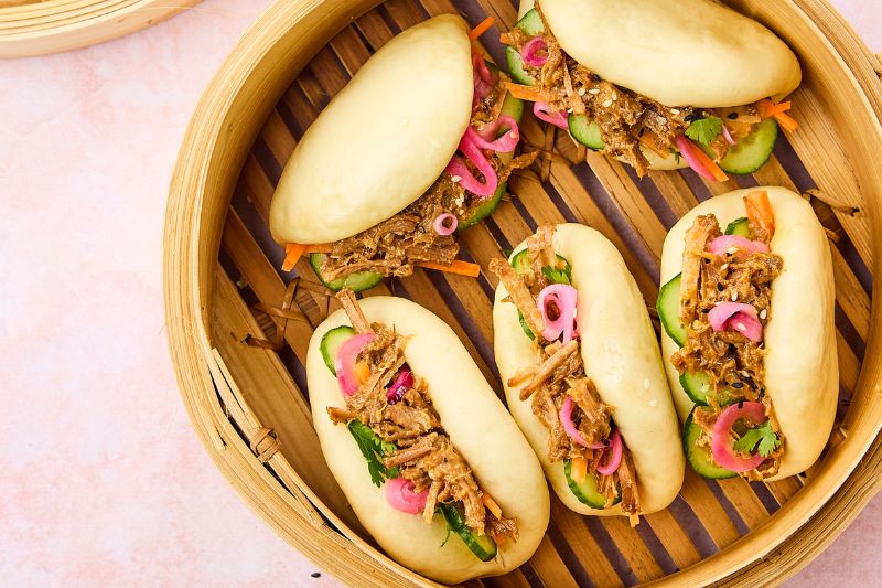 Bao buns au pulled pork