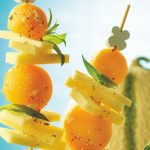 Mini-brochettes Beaufort melon