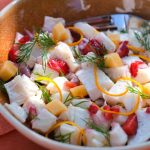 Ceviche de poisson blanc aux fruits