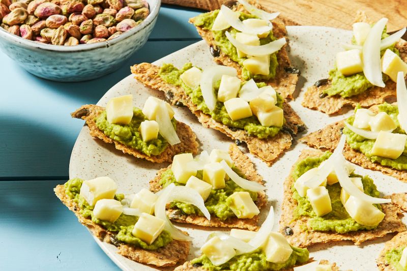 Crackers maison et copeaux de Reblochon