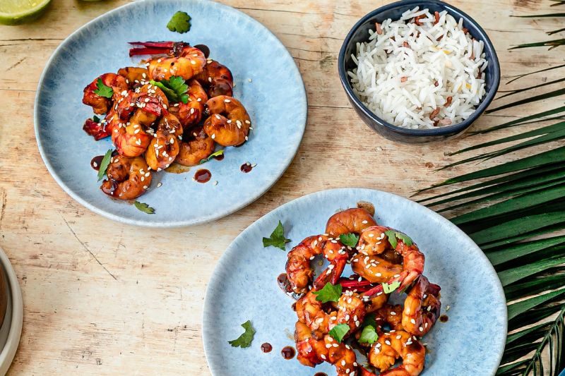 Crevettes façon thaï