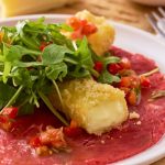 Carpaccio aux croquettes de Reblochon