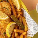 Fish and chips aux cornichons