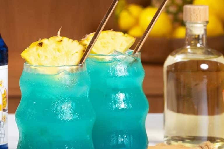Cocktails au Bleu Tropical