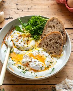 recette Oeufs à la turque à l’aneth