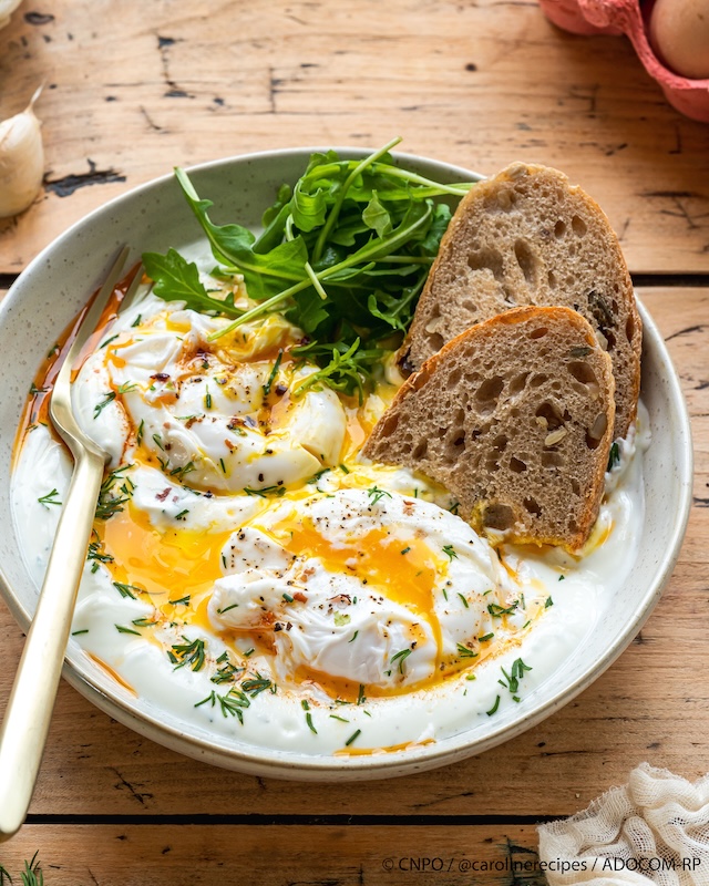 recette Oeufs à la turque à l’aneth