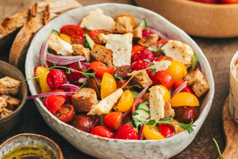 Salade panzanella au Langres