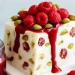 Parfait glacé aux nougat framboises