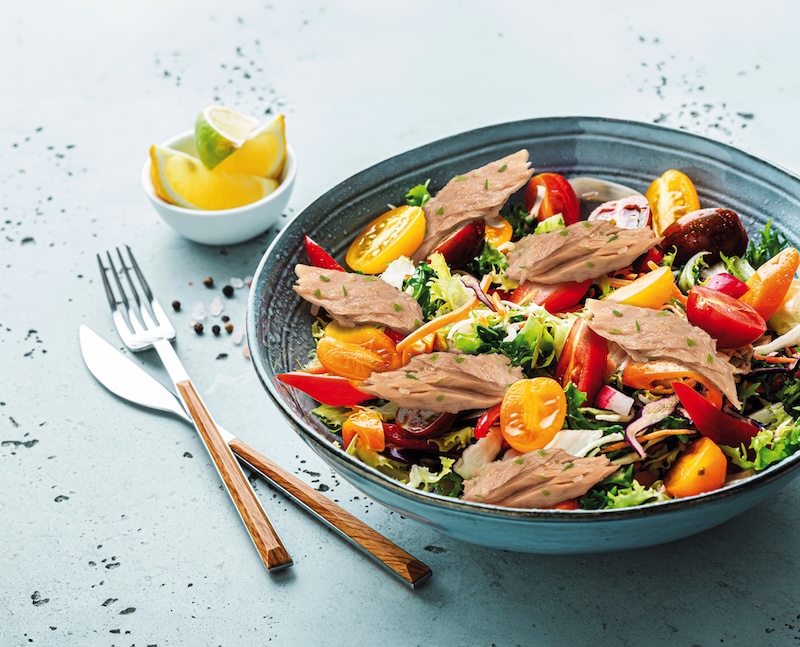 recette de Salade estivale aux effilochés de thon
