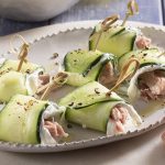 Rouleaux au thon et au concombre