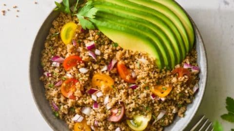 Salade de quinoa à l’avocat