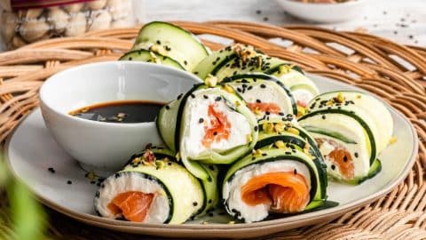 Sushi spring rolls au concombre