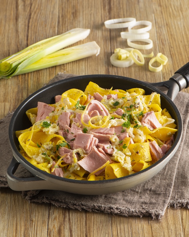 recette de Tagliatelles aux filets de thon et au citron