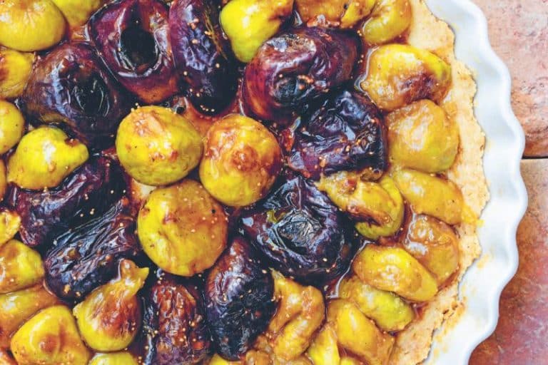 Tarte sablée aux figues poêlées