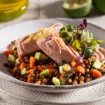 Salade de lentilles aux filets de thon