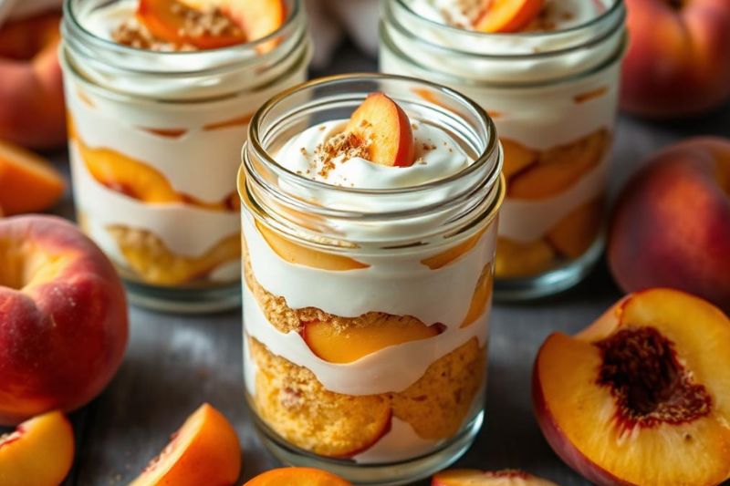 Tiramisu aux pêches