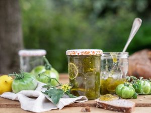 recette de Confiture de tomates vertes au citron