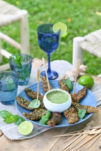 recette Aiguillettes de canard panées aux herbes