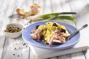 recette de Pommes de terre à la grecque et thon