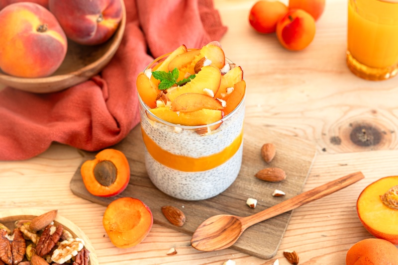 recette de Verrines fruitées aux graines de chia