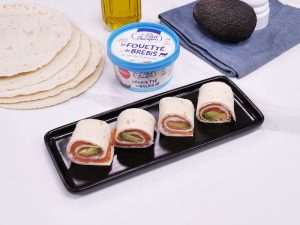 recette de Roulés de tortilla au saumon fumé
