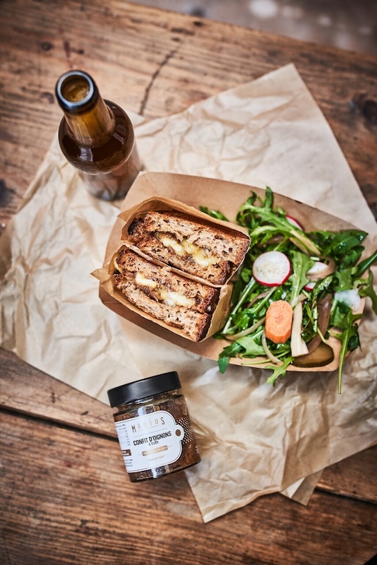 recette de Grilled cheese au Morbier et oignons