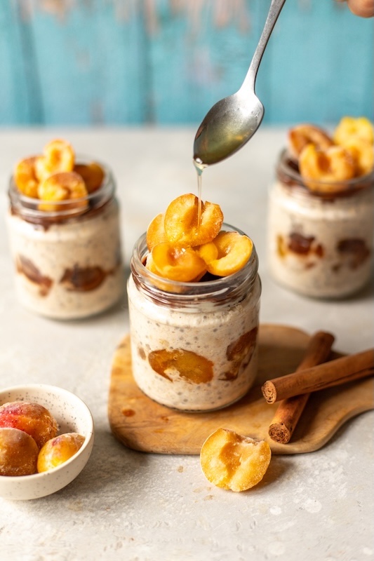 recette Overnight oats aux mirabelles