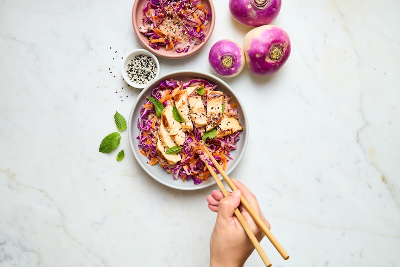 recette de Salade thaï au poulet grillé