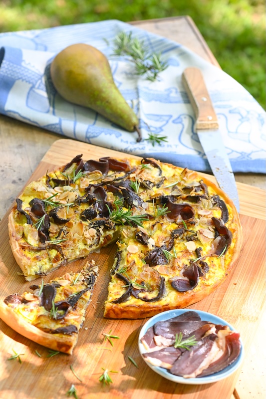 recette de Tarte au magret fumé