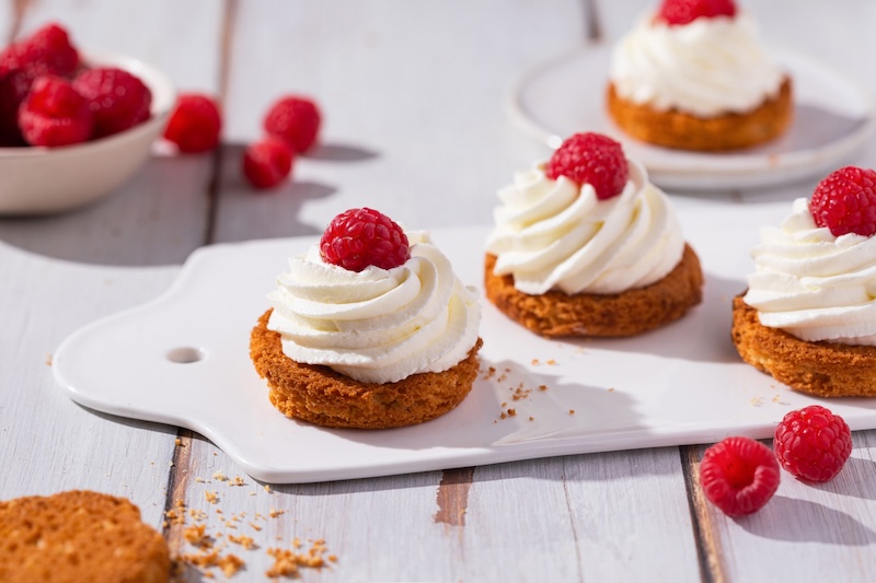 Tartelettes minute aux framboises