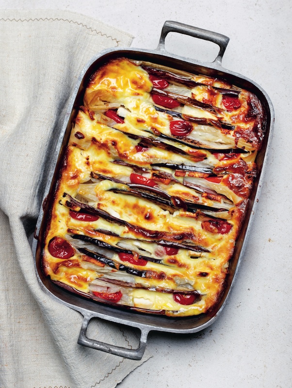 recette de Melitzanopita aux aubergines
