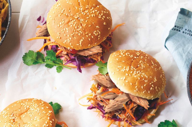 Mini-burgers aux effilochés de thon