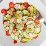 carpaccio végétarien aux légumes d’été