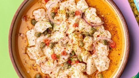 Ceviche aux câpres au vinaigre