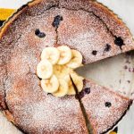 Clafoutis au lait de coco à la banane