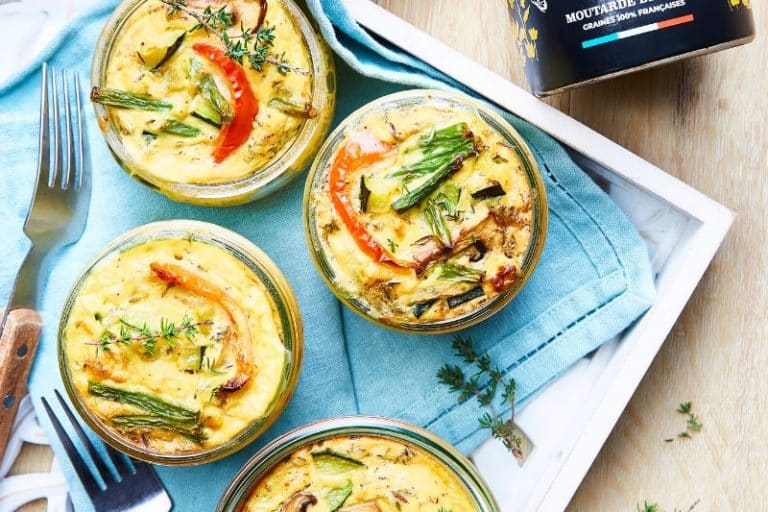 Petits flans de légumes à la moutarde