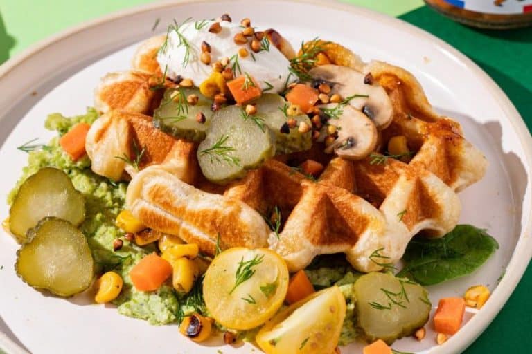Gaufre aux pickles de carottes