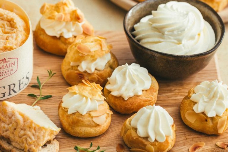 Gougères fourrées à la chantilly au Langres