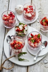recette de Verrines de fraises poêlées à customiser