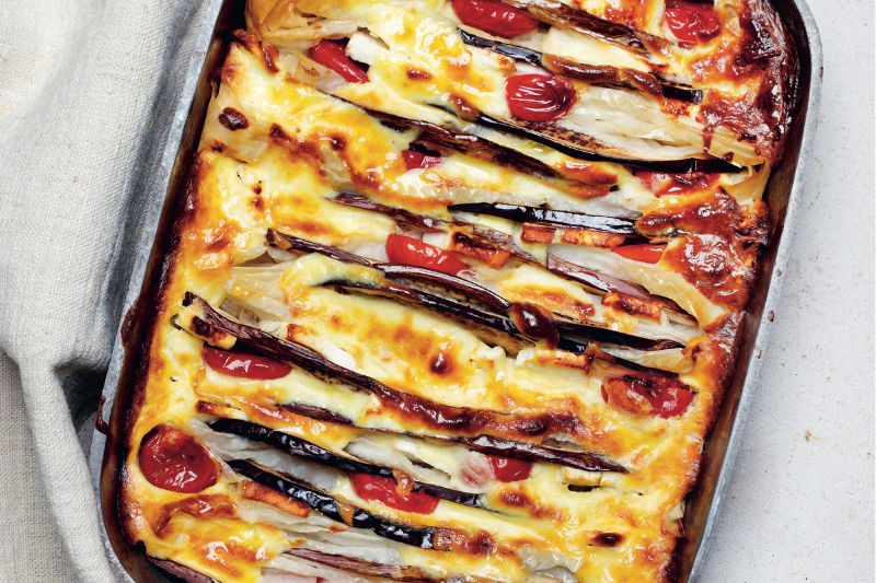 Melitzanopita aux aubergines