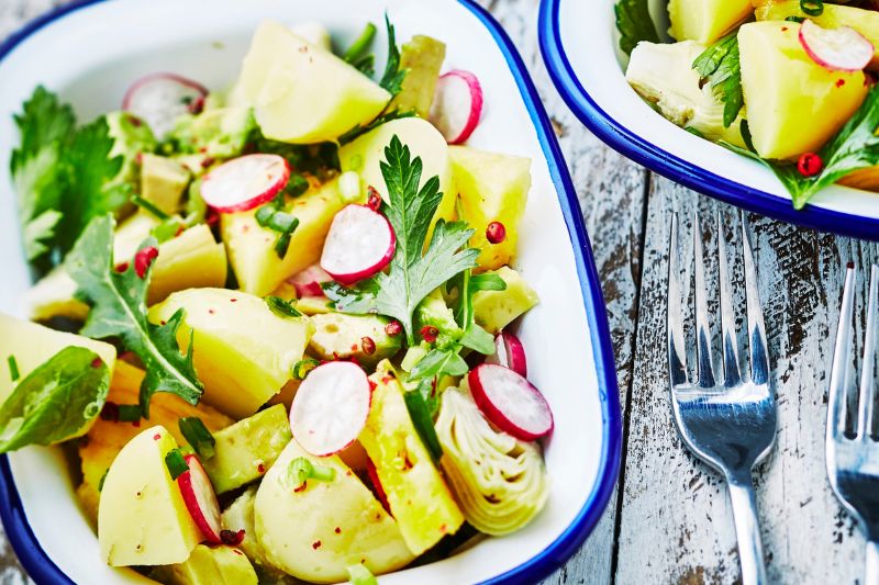 Salade de pommes de terre aux radis