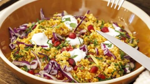 Salade de boulgour au chou rouge