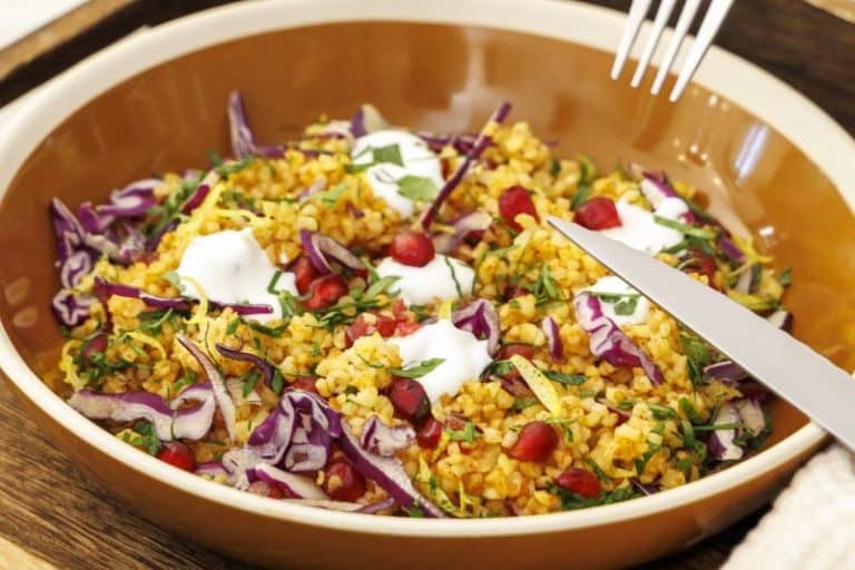Salade de boulgour au chou rouge