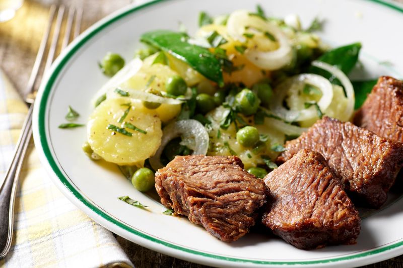 salade de pommes de terre aux travers
