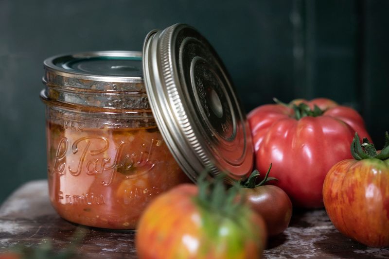 Pulpe de tomate au basilic et à l’ail