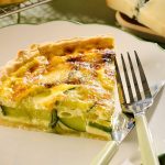 Quiche aux courgettes et au Morbier