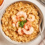 Risotto aux crevettes et bisque de homard