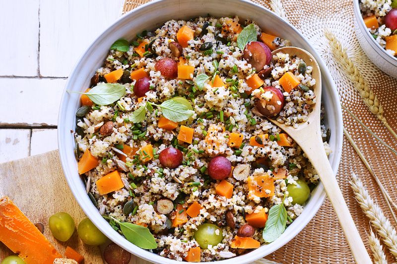 Salade de quinoa à la Mimolette