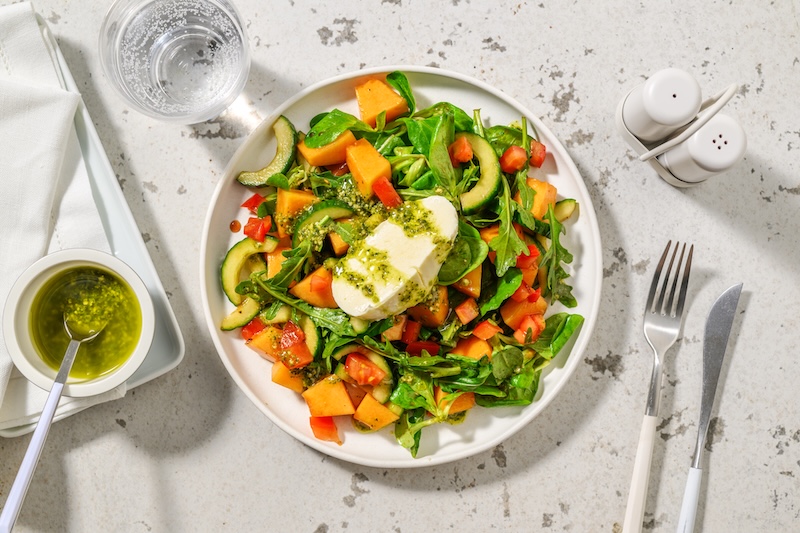 recette de Salade fraîche à la mozzarella
