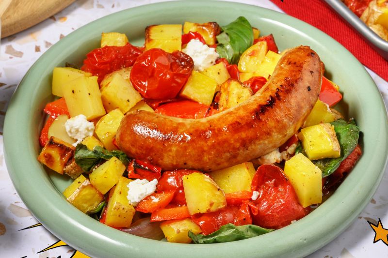 Saucisse de Toulouse aux légumes estivaux